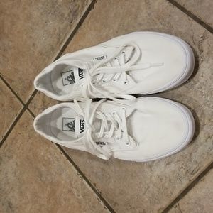 Vans canvas white sneakers